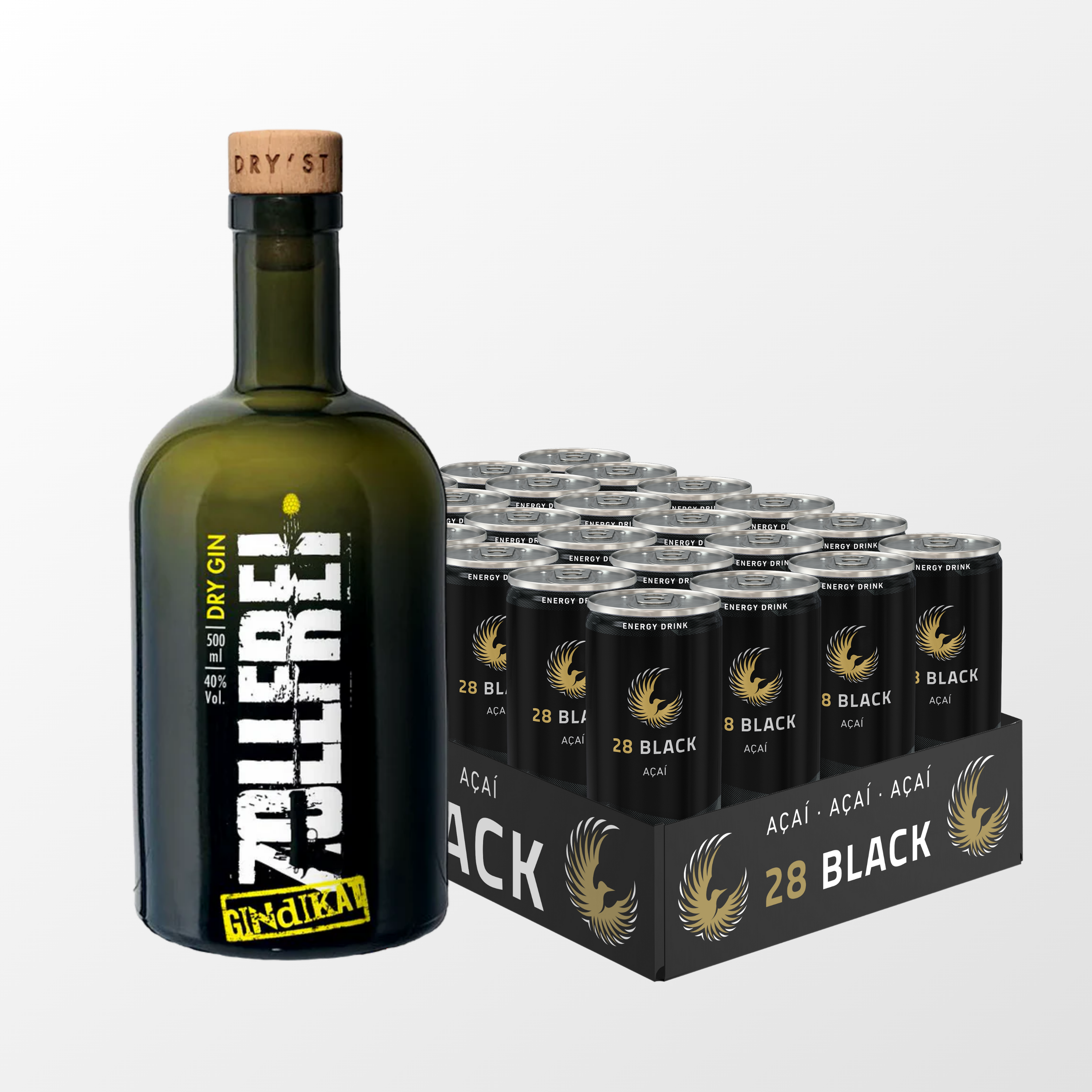 28 BLACK x Zollfrei Gin Geschenkset