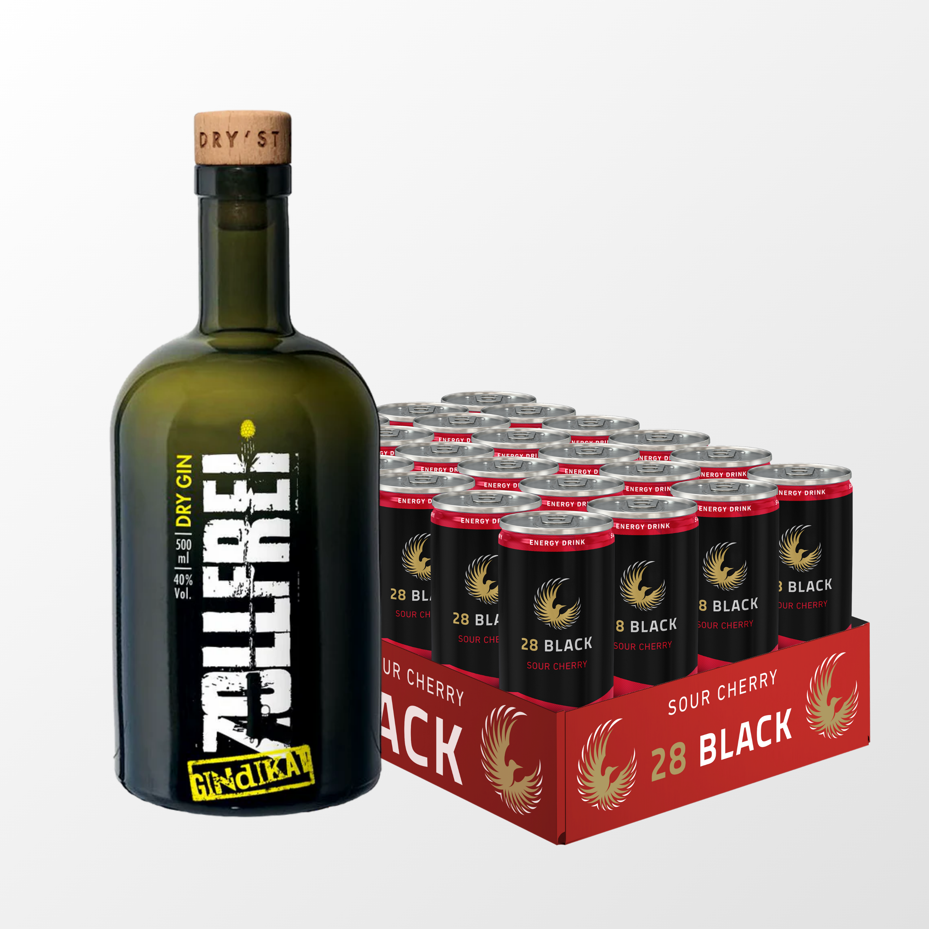28 BLACK x Zollfrei Gin Geschenkset