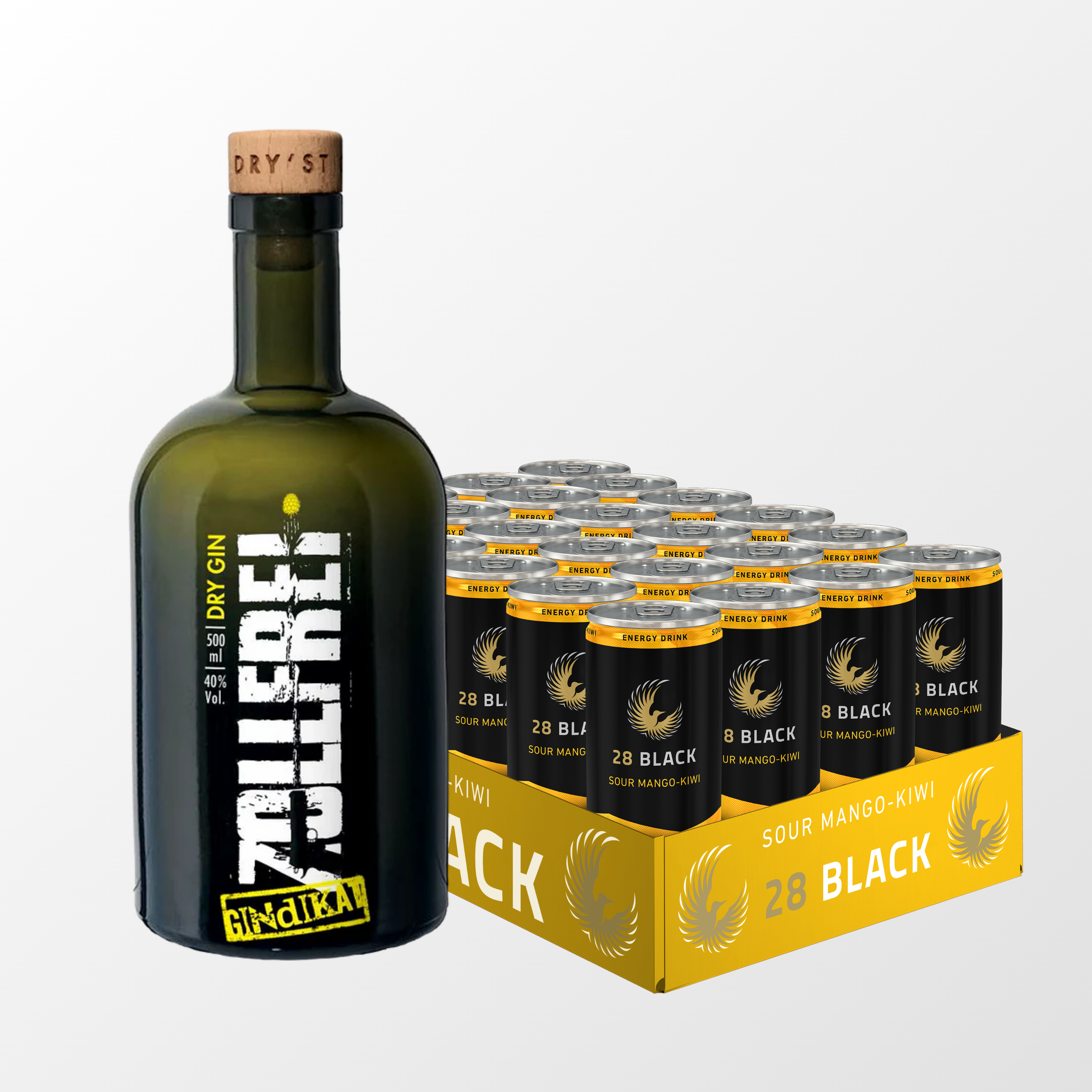 28 BLACK x Zollfrei Gin Geschenkset