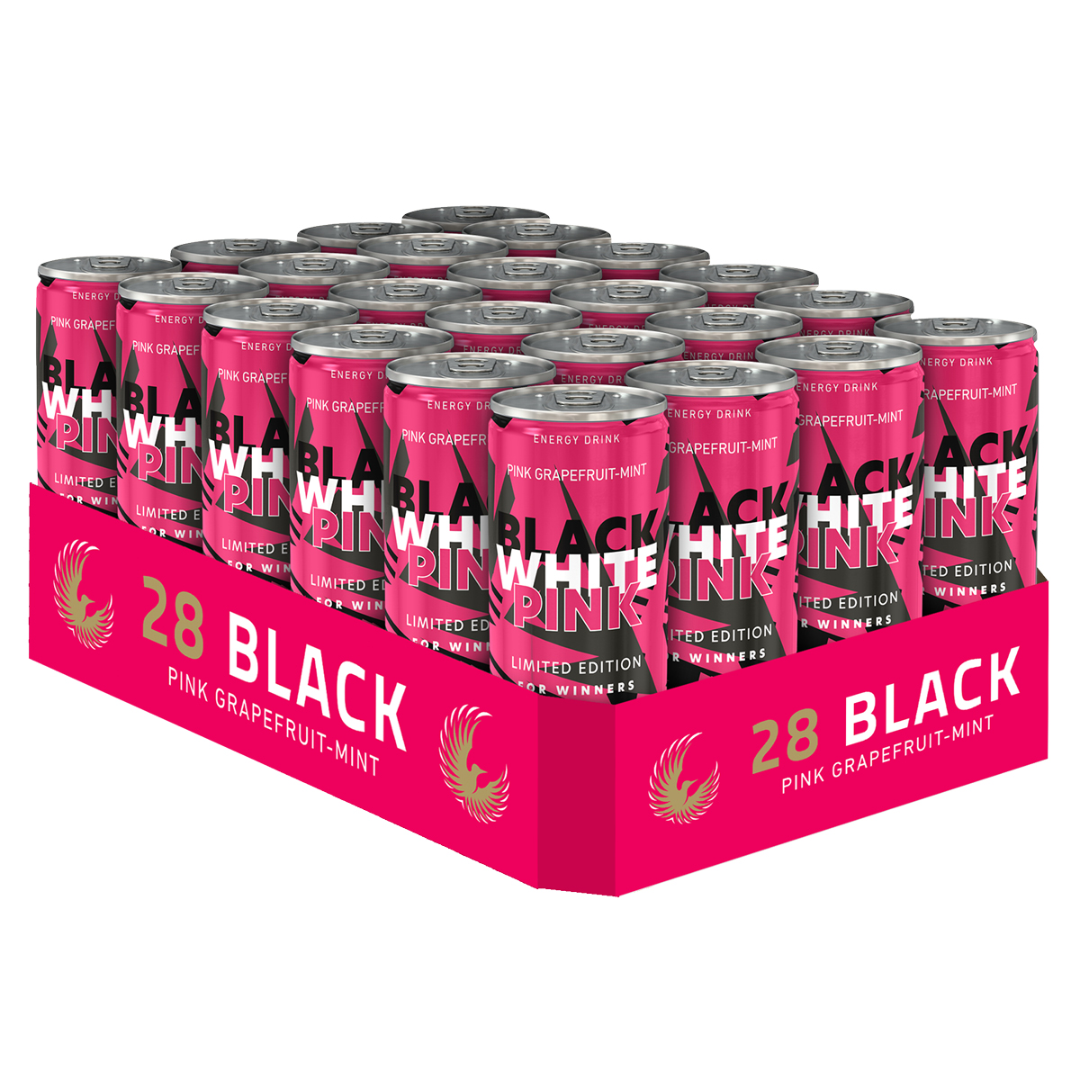 UNICORNS OF LOVE PINK LIMITED EDITION FOR WINNERS - 28 BLACK Pink Grapefruit-Mint 330ml - 24er Tray