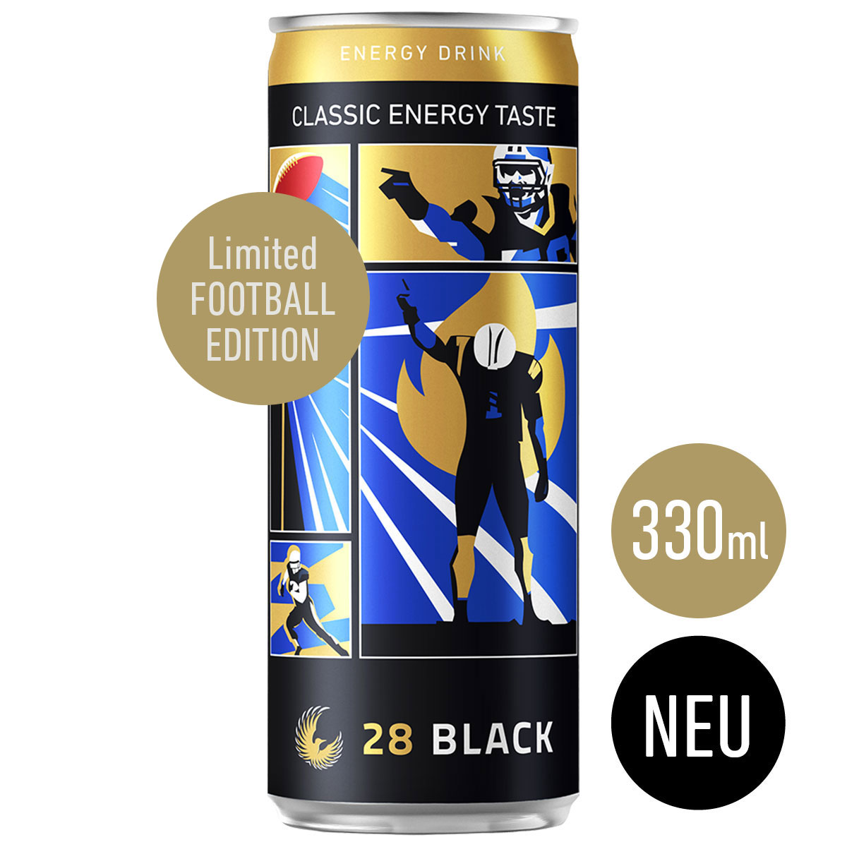 European League of Football Limited Edition - 28 BLACK Classic 330ml - 24er Tray