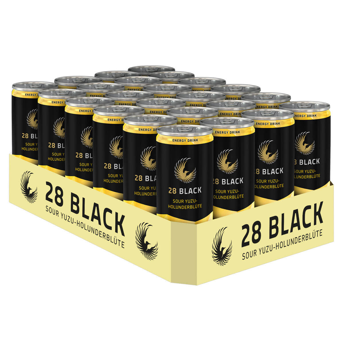 28 BLACK Sour Yuzu-Holunderblüte 24er Tray